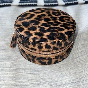 Leopard Travel Jewelry Case
